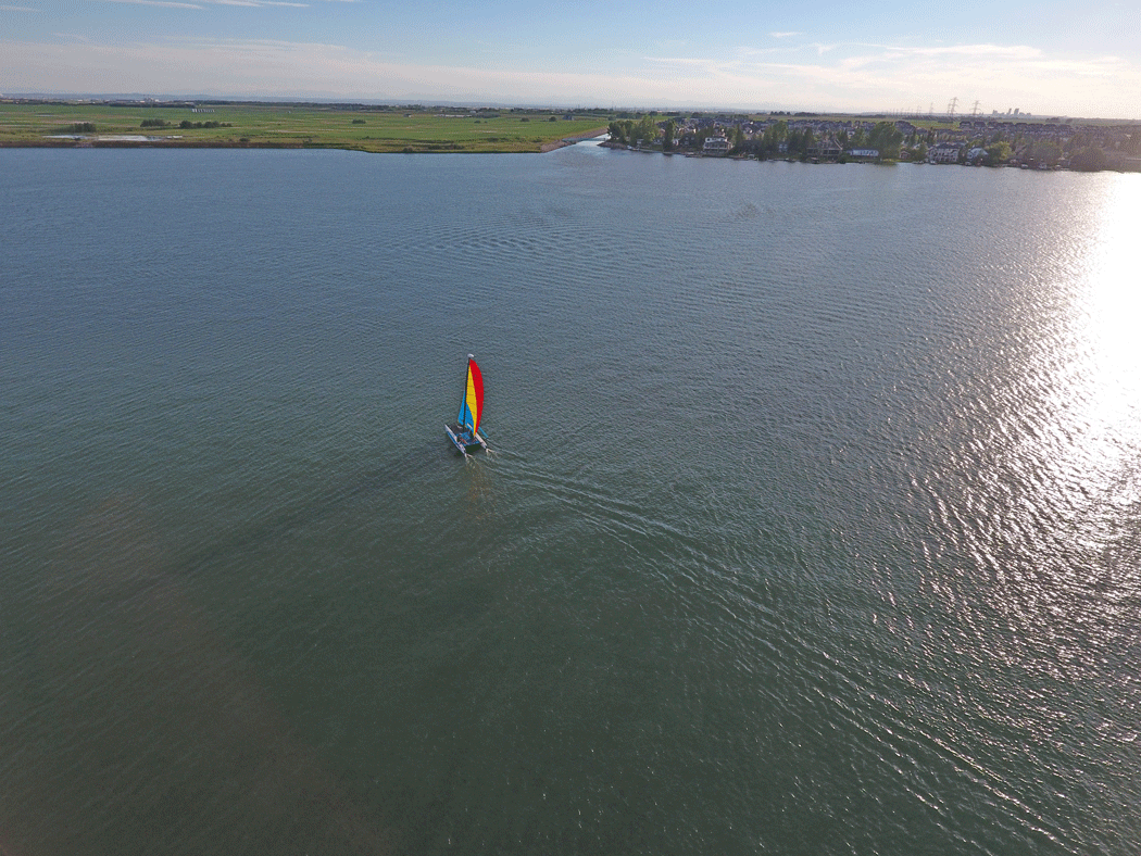 sailing on Chestermere Lake