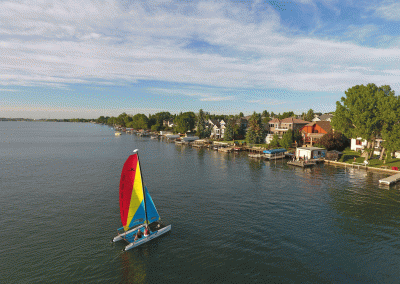 Sailing on Chestermere Lake