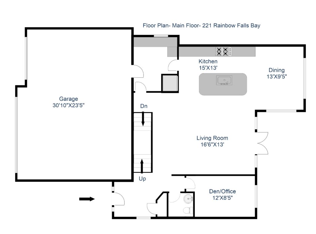 221 Rainbow Falls Bay Main Floor Plan